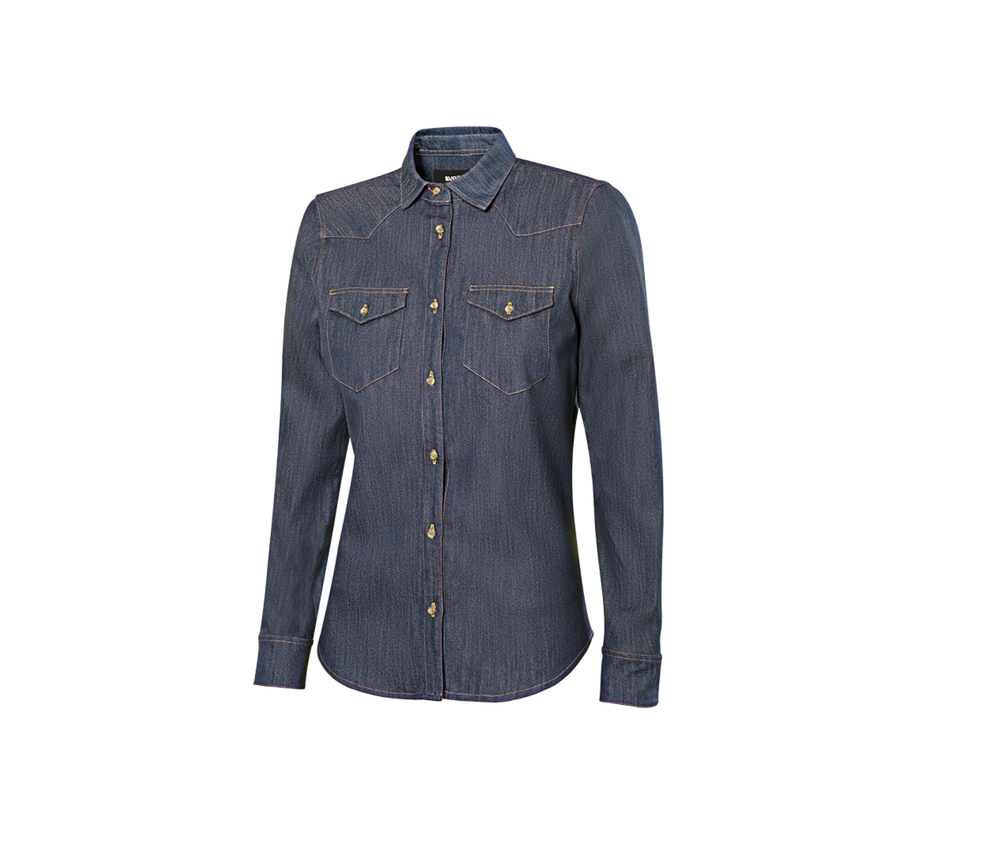CHEMISE STRETCH EN DENIM FEMME